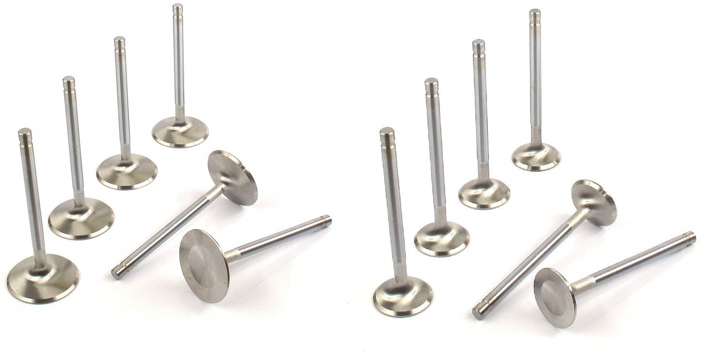 +.100" Longer 2.02" Intakes & 1.60" Exhaust Stainless Steel Valve Set SB Chevy