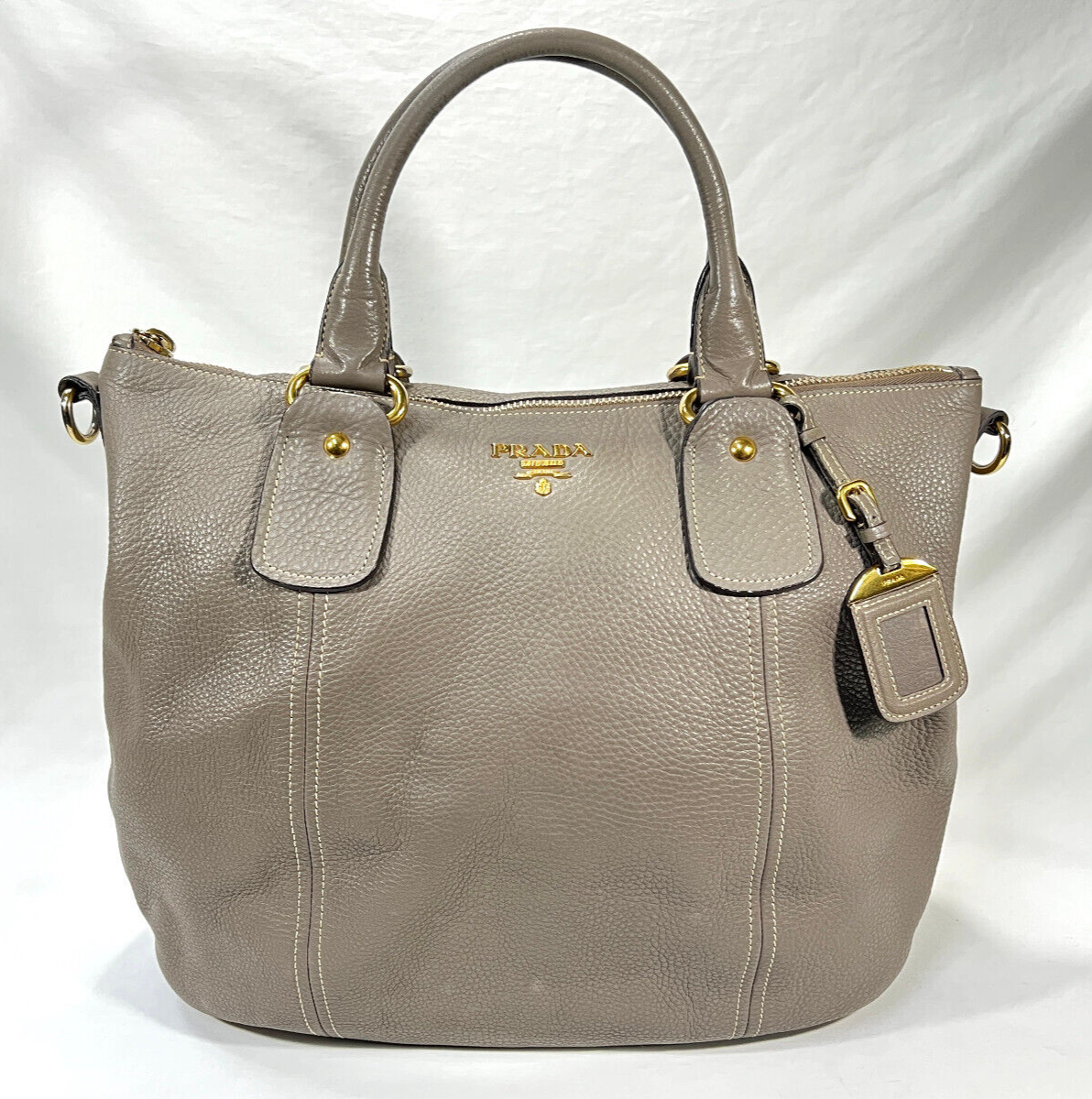 Prada Vitello Daino Tote Shoulder Bag w/ Wallet & Strap Prada Vitello Daino Tote Shoulder Bag w/ Wallet & Strap
