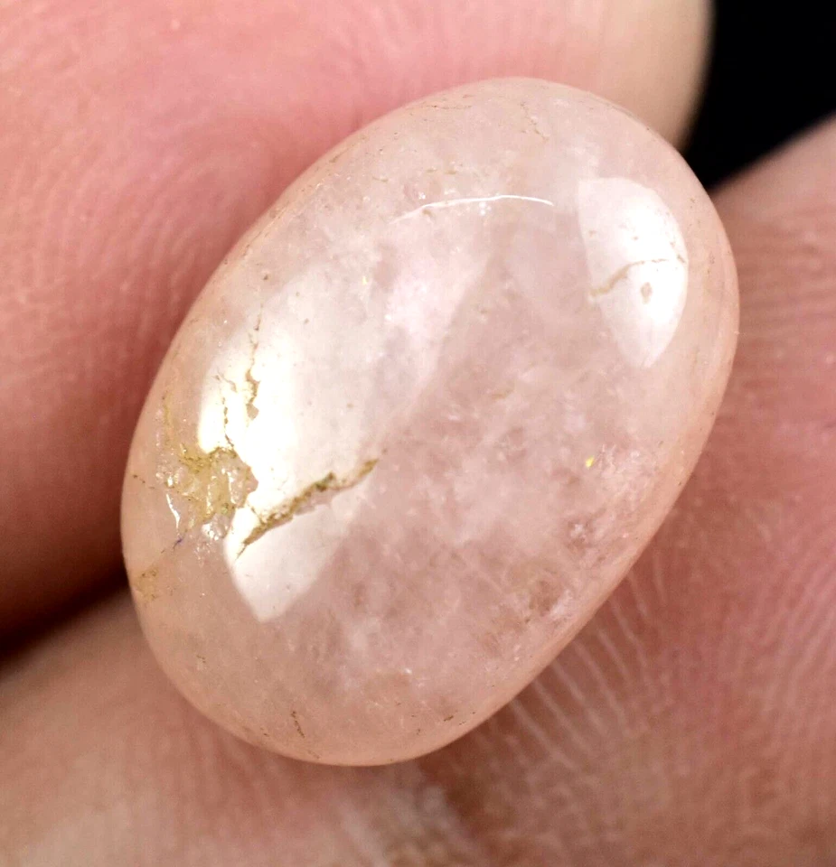 Untreated Natural Pink Morganite 7.95 CT Certified 14 mm Brazil Loose Gemstone - Image 4 of 4