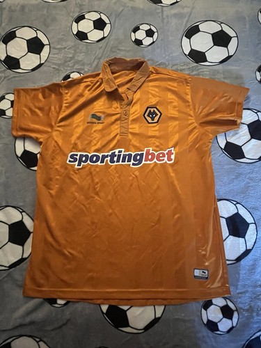 Wolverhampton Wolves 2012-13 Football Shirt Home Kit Small Burrda Sport Orange
