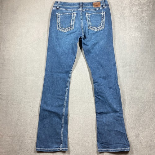 BKE Jeans 29 R Bootcut Dark Wash Sabrina Low Rise 33.5 - Picture 9 of 11