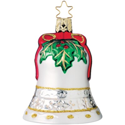 Glocke Weihnachtsglocke 9cm Inge-Glas Weihnachtsschmuck