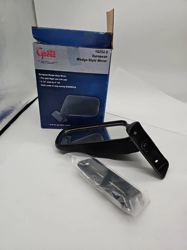 GROTE 18252-5  European Wedge Style Mirror Black