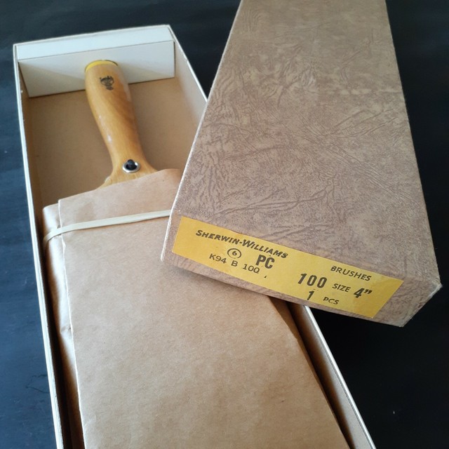 Vintage Sherwin Williams SWP Cover the Earth Paint Brush PC100 4" 100