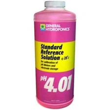 General Hydroponics pH 4.01 Calibration Solution, 1 Qt. -For pH Meter Reference