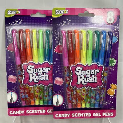2x SCENTOS SUGAR RUSH SCENTED GEL PENS