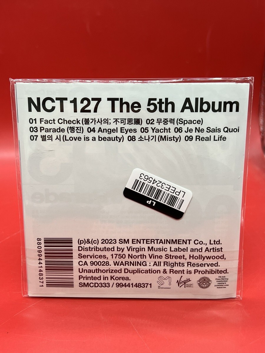 FACT CHECK - NCT 127 (THE 5TH ALBUM) LIMITED CD W/ POSTCARD Brand