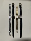 Lot of 4 - Vintage Seiko Ladies' Dress Quartz Watches 2- working NEW Battery