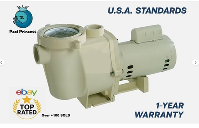 #ad 011515 WhisperFlo High Performance 2HP Pool Pump replacement PCamp;G Nidec $729.00