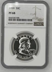 New Listing1959 P Half Dollar Franklin NGC PF 68 Silver Coin!!!