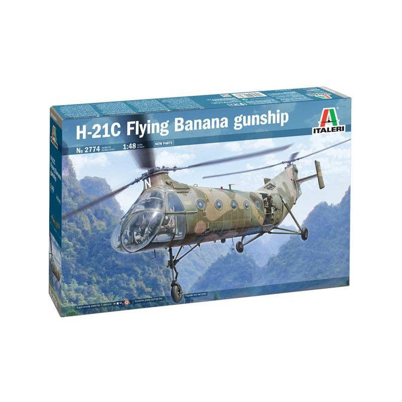 Italeri 2774 H-21C hélicoptère 1/48 maquette précise sans défaut d'ajustement