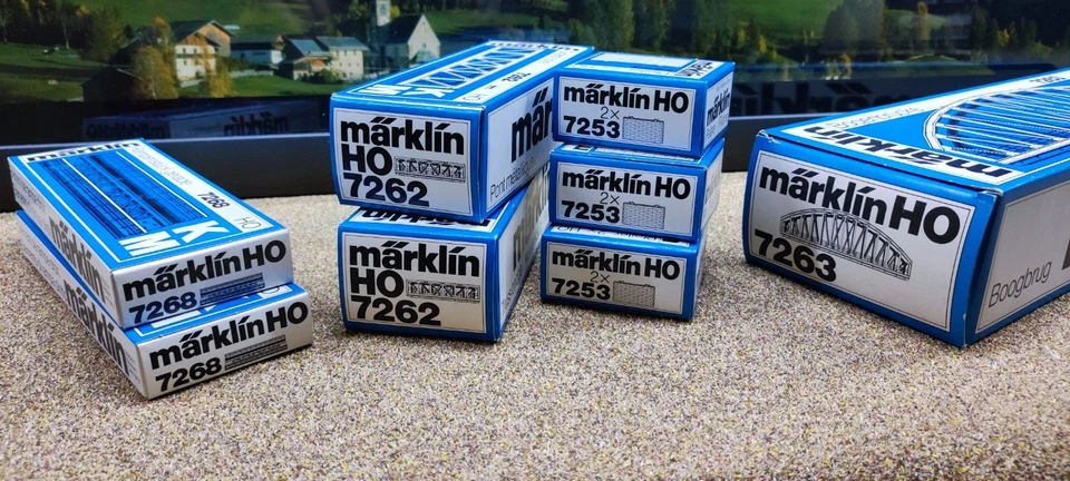 H0 1:87 MARKLIN 7263 - 7253 - 7262 - 7268 "Konvolut PONTE" (2) - Immagine 2 di 4