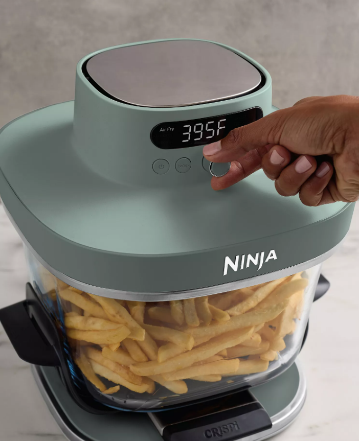 Ninja - Crispi Pro 6-in-1 Countertop Glass Air Fryer - Cyberspace