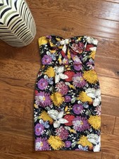 MOULINETTE SOEURS anthropologie $198 TROPICA Jacquard Dress Size 2  floral print