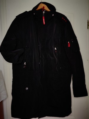 Men's BOGNER FIRE+ICE Multi-Pocket Jacket Parka Black RARE Size 52 L