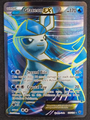 Pokemon Glaceon EX Full Art 116/124 - Fates Collide - Englisch - Excellent