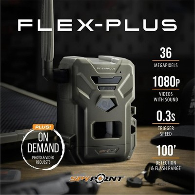 SPYPOINT FLEX-PLUS Cellular Trail Camera 36MP 1080p Dual SIM GPS