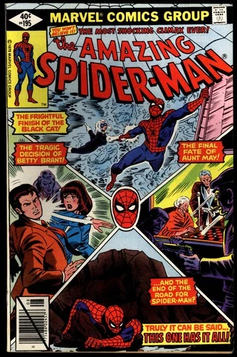 Amazing Spider-Man #195 Marvel 1979 (FN+) 2nd App. of Black Cat L@@K!