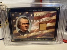 2025 A Word From POTUS -  Andrew Johnson, #17, White House Wood Relic /149😃