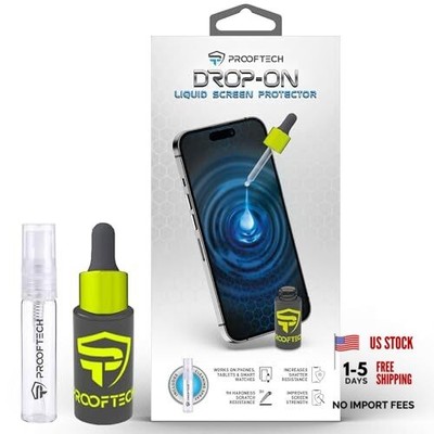 ProofTech DROP ON Liquid Glass Screen Protector for up to 10 Devices - Wipe On