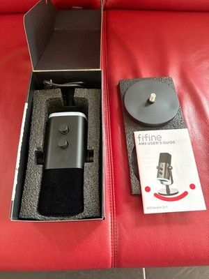 Fifine AM8 Dynamic Podcast Mikrofon   XLR/USB   RGB   OVP   Top Zustand!