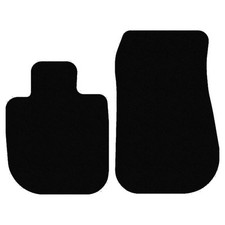 Velour Fußmatten für Toyota Supra GR 2019-... Vorne, Schwarz x14 Rand