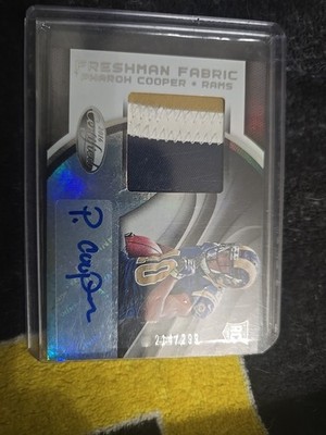 2016 Panini Certified - Freshman Fabrics Signatures Pharoh Cooper #225 3 COLOR!