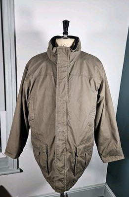 LL Bean Goretex Jacke Herren 2XL Grün Wolle Gefüttert Steppmantel Big & Tall