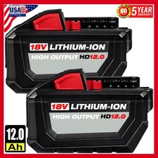 2PACK 12.0Ah For Milwaukee For M18 18V Extended Capacity Battery 48-11-1860 NEW