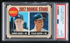 2017 Topps Heritage Rookie Stars Aaron Judge Tyler Austin #214 PSA 10 GEM MT 0o5