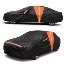 10-Layer Car Cover Waterproof All Weather, A6-Fit Sedan Length 194" To 208"
