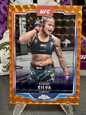 Karine Silva Geometric Orange Refractor /25 - 2025 Topps Chrome UFC #147