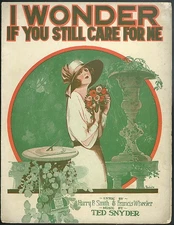 I Wonder If You Still Care For Me sheet music 1921 Smith & Wheeler: Barbelle art