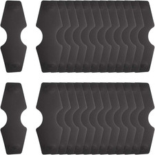 100Pcs Plastic Blank Jewelry Necklace Bracelet Display Hanging Cards 4.8X1.8 Inc