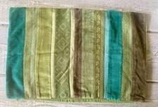 Crate Barrel Pillow Cover Velvet Stripe 18 X 12