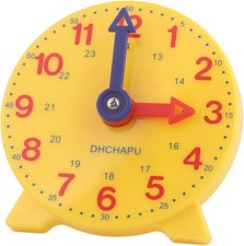 Battery-Powered 4-Inch Kids Clock - Ideal for Classroom  Homeschool Needs