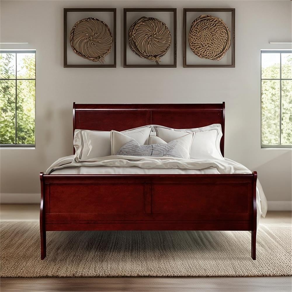 ACME Louis Philippe Twin Bed in Cherry