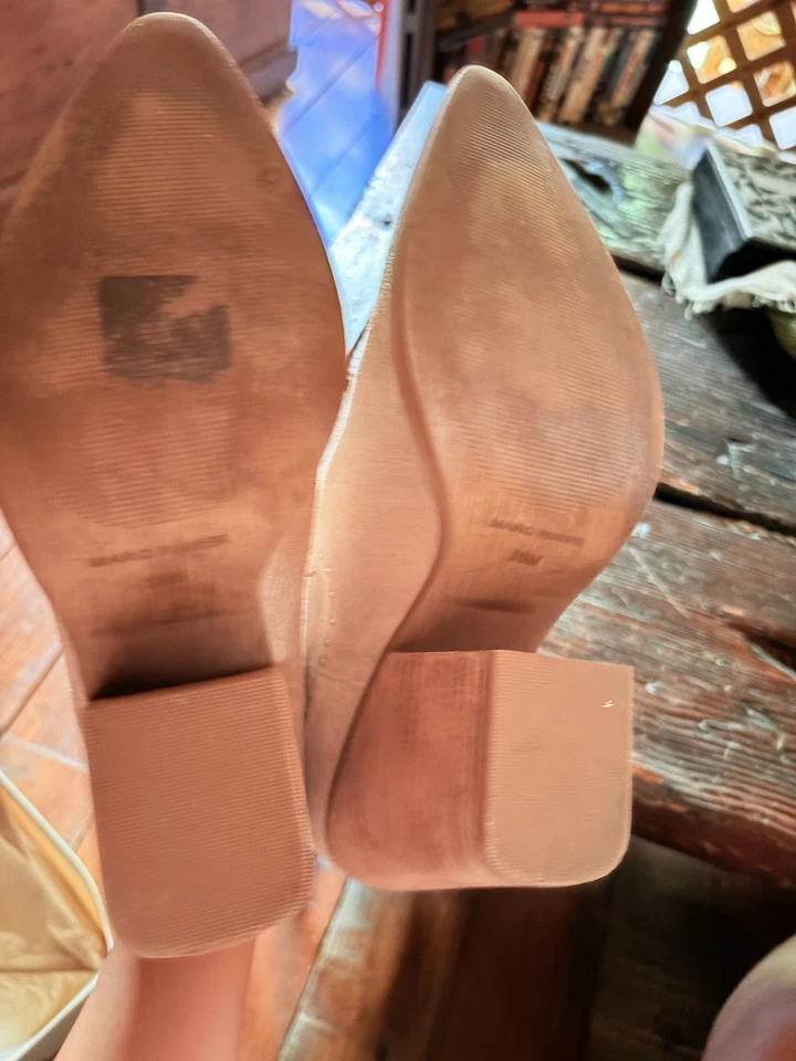 Marc Fisher Nellie Taupe Suede Ankle Boots Size 10M Woman’s - Image 4 of 4