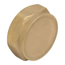 PACK OF 10 - 1/4" Brass Threaded Cap - FREE Next-Day Delivery