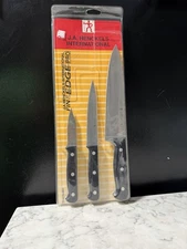 J A Henckles Three-Piece Starter Knife Set, Model 31419-001, NOS, Sealed