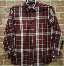 Chaps Classic-Fit Plaid Easy-Care Twill Button-Down Shirt Medium