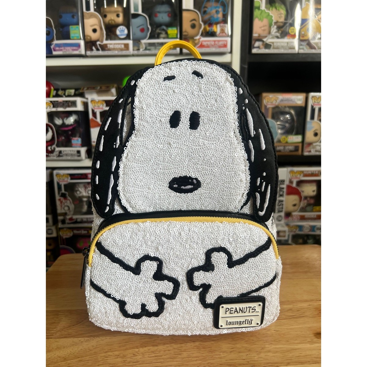 【新品】ラウンジフライ　スヌーピー Peanuts75周年 バックパック Peanuts 75th Anniversary Snoopy & Gang Mini Backpack | Loungefly