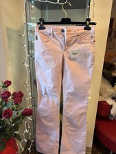 Vintage Moschino jeans pink w slightly bell-shaped bottom velvety cotton ITALY