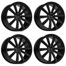 Set 4 20 Vision 471 Splinter Satin Black 20x9 Wheels 5x4.5 5x114.3 38mm Rims