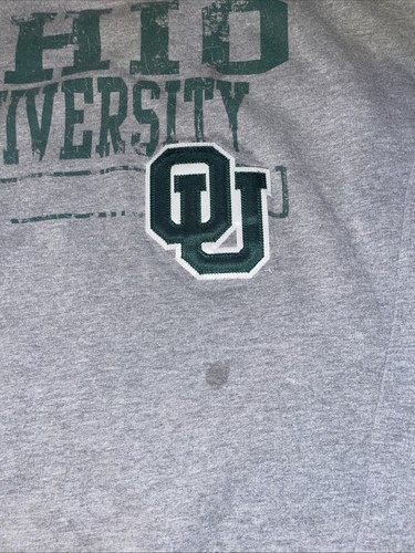 Vintage Ohio University Bobcats NCAA College Gray Sweatshirt XL - Picture 6 of 21