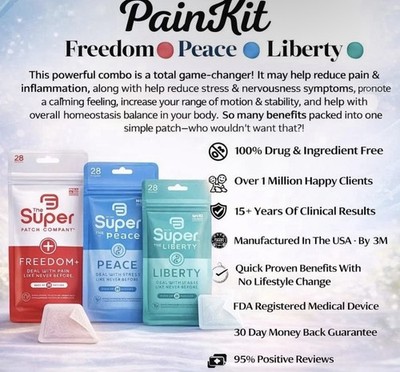 Super Patch | 3 Freedom,3 Peace & 3 Liberty Patches(9 Patches)