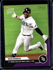 Kevin Kiermaier - 2020 MLB Topps Now #148 Purple 18/25 Parallel Tampa Bay Rays