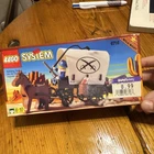 LEGO Western Cowboys 6716 Covered Wagon 63pc Complete Set Box Vintage