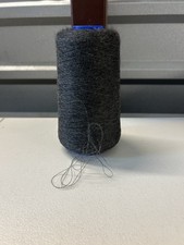 Spool Cone Peruvian COBWEB Alpaca Wool Yarn Mix 11.1oz 314gr 1244Charcoal Grey D