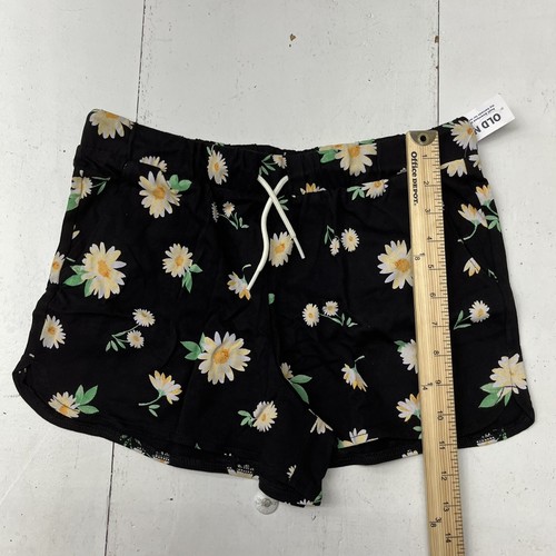 Old Navy Black Sunflower Print Dolphin-Hem Cheer Shorts Girls Size XXL NEW - Picture 5 of 6